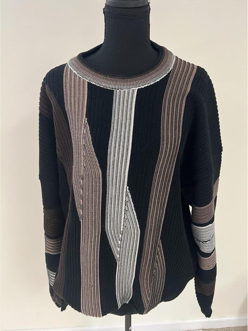 Vintage Tundra Canada Mercerized Cotton Sweater Large  Textured Knit XL Fit